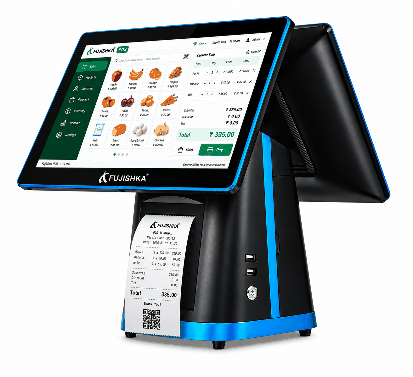 Touch POS Dual Screen with Built-in Printer FT-520