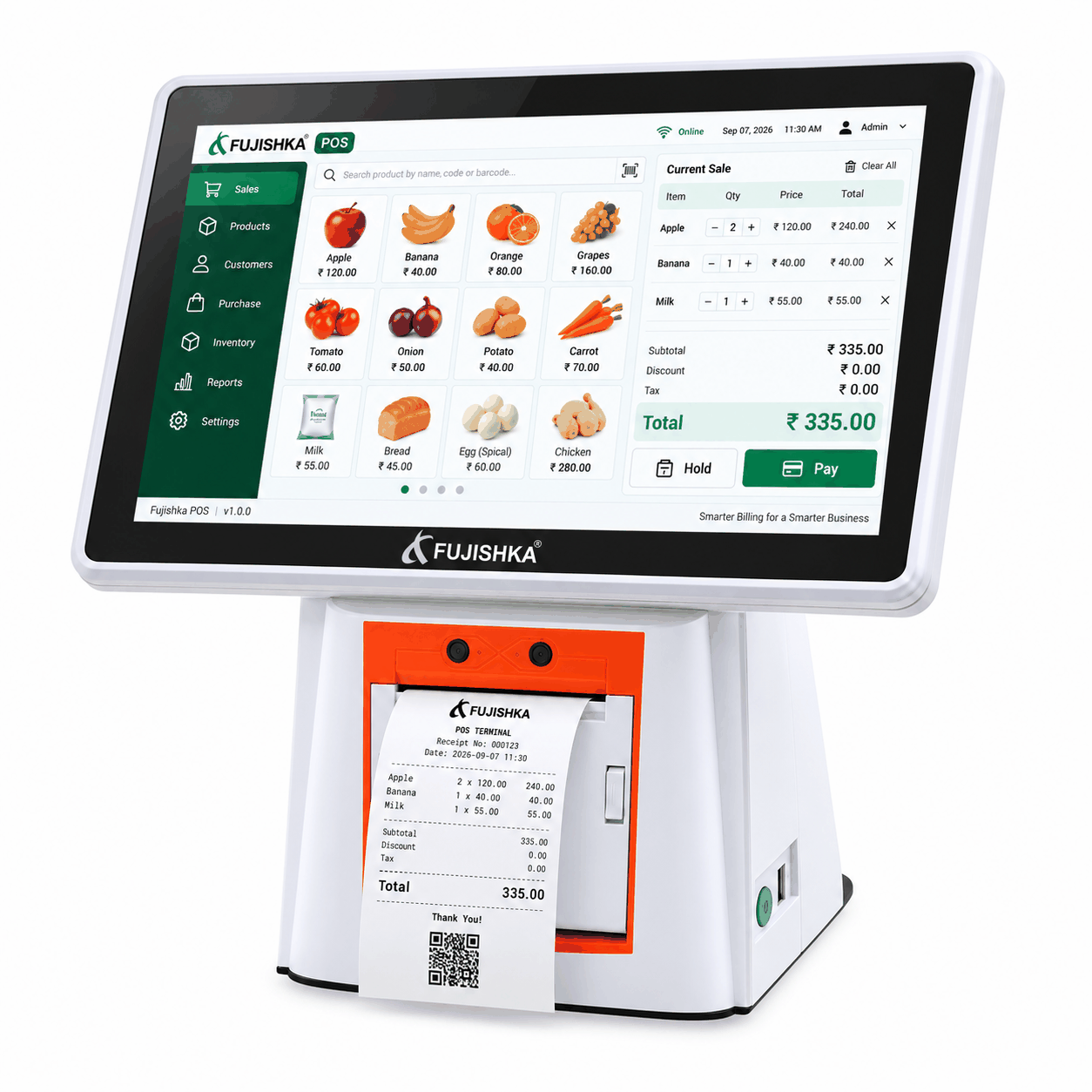 Touch POS Dual Screen with Built-in Printer FT-530